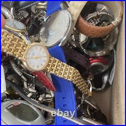 26lb 250+ Vintage/Modern Fashion Name Brand Watches Men/Woman Parts/Repair