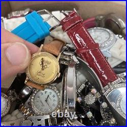 26lb 250+ Vintage/Modern Fashion Name Brand Watches Men/Woman Parts/Repair