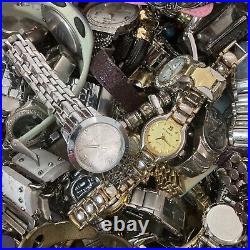 26lb 250+ Vintage/Modern Fashion Name Brand Watches Men/Woman Parts/Repair