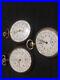 3 military chronograph pocket watch for parts or repairs