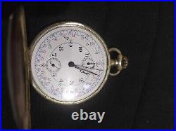 3 military chronograph pocket watch for parts or repairs