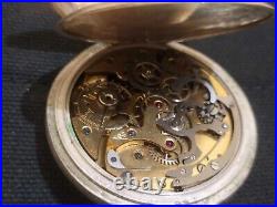 3 military chronograph pocket watch for parts or repairs