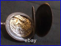 3 military chronograph pocket watch for parts or repairs