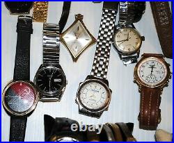 34 + Estate Vintage Men's & Ladies Watch Lot Sold AS-IS Parts Or Repair