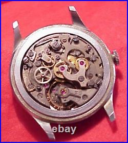 35mm Nicolet Caliber Lemania 1277 Manual Wind Chronograph Watch Repair / Parts 35mm Nicolet Caliber Lemania 1277 Manual Wind Chronograph Watch Repair / Parts