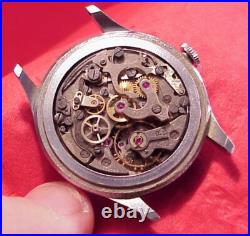35mm Nicolet Caliber Lemania 1277 Manual Wind Chronograph Watch Repair / Parts 35mm Nicolet Caliber Lemania 1277 Manual Wind Chronograph Watch Repair / Parts