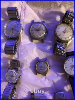 37 Mechanical Mixed Watch Lot For Parts Or Repairs