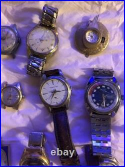 37 Mechanical Mixed Watch Lot For Parts Or Repairs