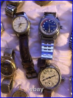 37 Mechanical Mixed Watch Lot For Parts Or Repairs