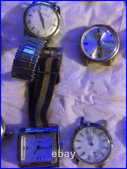 37 Mechanical Mixed Watch Lot For Parts Or Repairs