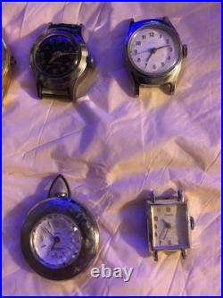 37 Mechanical Mixed Watch Lot For Parts Or Repairs