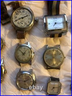 37 Mechanical Mixed Watch Lot For Parts Or Repairs