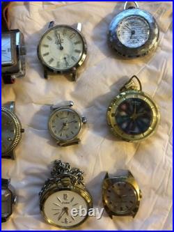 37 Mechanical Mixed Watch Lot For Parts Or Repairs