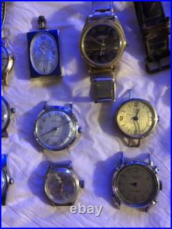 37 Mechanical Mixed Watch Lot For Parts Or Repairs