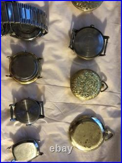 37 Mechanical Mixed Watch Lot For Parts Or Repairs