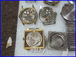 37 Vintage 17 Jewel Wind Men's Wrist Watch repair parts CARAVELLE, VANTAGE +