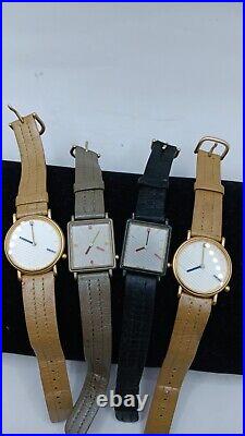 4 Vintage Seiko 2-2P20-5F29 & 2P30 Watch As Is Not Running Parts. Or. Repair