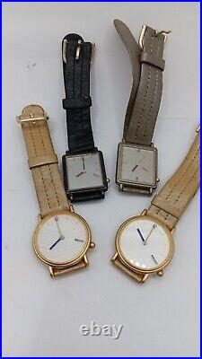 4 Vintage Seiko 2-2P20-5F29 & 2P30 Watch As Is Not Running Parts. Or. Repair