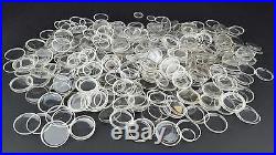 (490) Big Lot Of Molded Acrylic Watch Crystals Various Shapes Sizes Watch Repair