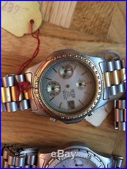 5 HEUER 2000 & 3000 Chronographs / for parts or repair