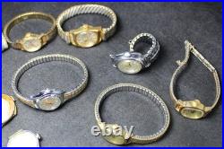 (50) Mid-Size & Ladies Vintage Mostly Mechanical Watch Lot Parts/Repair/Crafts