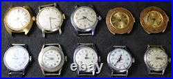 (50) Mid-Size & Ladies Vintage Mostly Mechanical Watch Lot Parts/Repair/Crafts