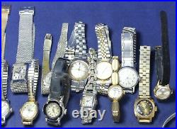 (50) Mid-Size & Ladies Watch Lot for Parts/Repair Vintage Lot #1