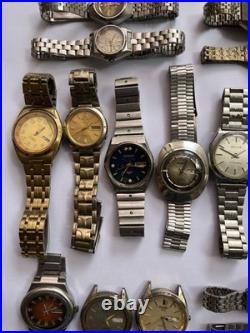 50 Scrap Watches Lot Mixed Brands Automatic Manual Vintage For Parts Repair