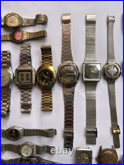50 Scrap Watches Lot Mixed Brands Automatic Manual Vintage For Parts Repair