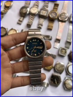 50 Scrap Watches Lot Mixed Brands Automatic Manual Vintage For Parts Repair