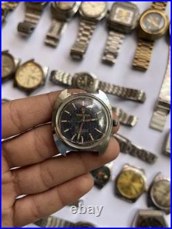 50 Scrap Watches Lot Mixed Brands Automatic Manual Vintage For Parts Repair