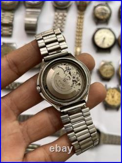 50 Vintage Scrap Watches Lot Mixed Brands Parts Repair Automatic Manual Swiss