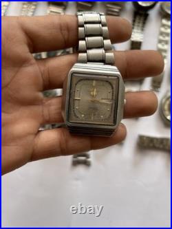 50 Vintage Scrap Watches Lot Mixed Brands Parts Repair Automatic Manual Swiss
