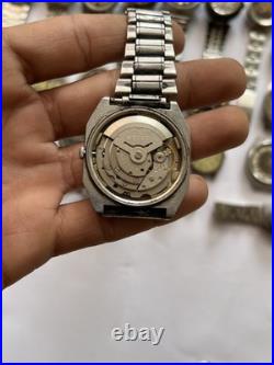 50 Vintage Scrap Watches Lot Mixed Brands Parts Repair Automatic Manual Swiss