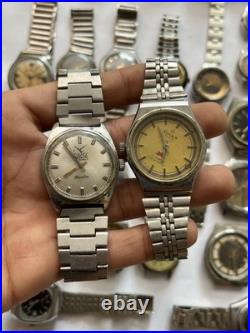 50 Vintage Scrap Watches Lot Mixed Brands Parts Repair Automatic Manual Swiss 50 Vintage Scrap Watches Lot Mixed Brands Parts Repair Automatic Manual Swiss