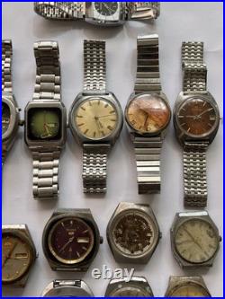 50Vintage Watches Lot Scrap Repair Mixed Brands Watchmaker Parts Bundle Untested