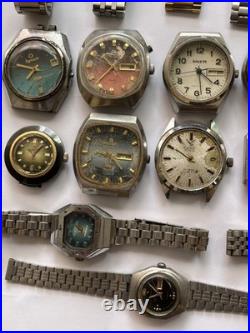 50Vintage Watches Lot Scrap Repair Mixed Brands Watchmaker Parts Bundle Untested