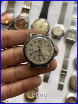 50Vintage Watches Lot Scrap Repair Mixed Brands Watchmaker Parts Bundle Untested
