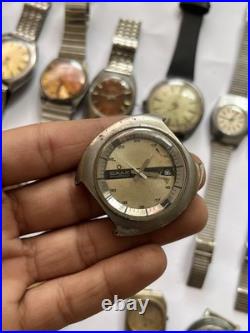 50Vintage Watches Lot Scrap Repair Mixed Brands Watchmaker Parts Bundle Untested