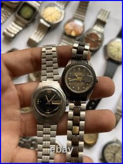 50Vintage Watches Lot Scrap Repair Mixed Brands Watchmaker Parts Bundle Untested