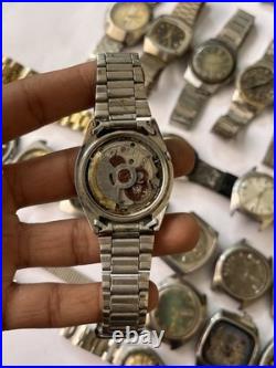 50x VTG Scrap Watches Lot Automatic Manual Mixed Brands Parts Repair Watchmaker