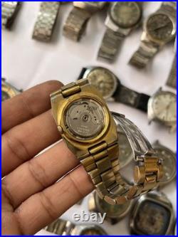 50x VTG Scrap Watches Lot Automatic Manual Mixed Brands Parts Repair Watchmaker