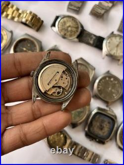 50x VTG Scrap Watches Lot Automatic Manual Mixed Brands Parts Repair Watchmaker