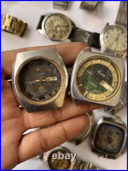 50x VTG Scrap Watches Lot Automatic Manual Mixed Brands Parts Repair Watchmaker