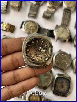 50x VTG Scrap Watches Lot Automatic Manual Mixed Brands Parts Repair Watchmaker