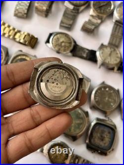 50x VTG Scrap Watches Lot Automatic Manual Mixed Brands Parts Repair Watchmaker