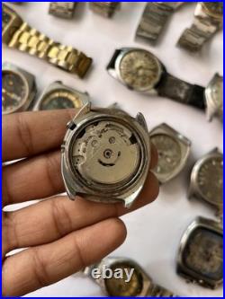 50x VTG Scrap Watches Lot Automatic Manual Mixed Brands Parts Repair Watchmaker