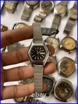 50x VTG Scrap Watches Lot Automatic Manual Mixed Brands Parts Repair Watchmaker