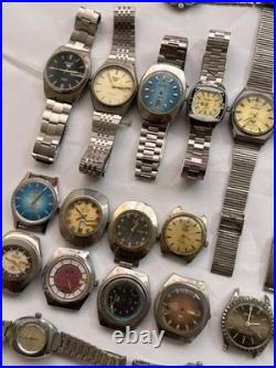 50x VTG Scrap Watches Lot Mixed Brands Automatic Manual Parts Repair Watchmaker