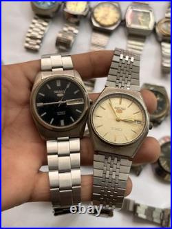 50x VTG Scrap Watches Lot Mixed Brands Automatic Manual Parts Repair Watchmaker